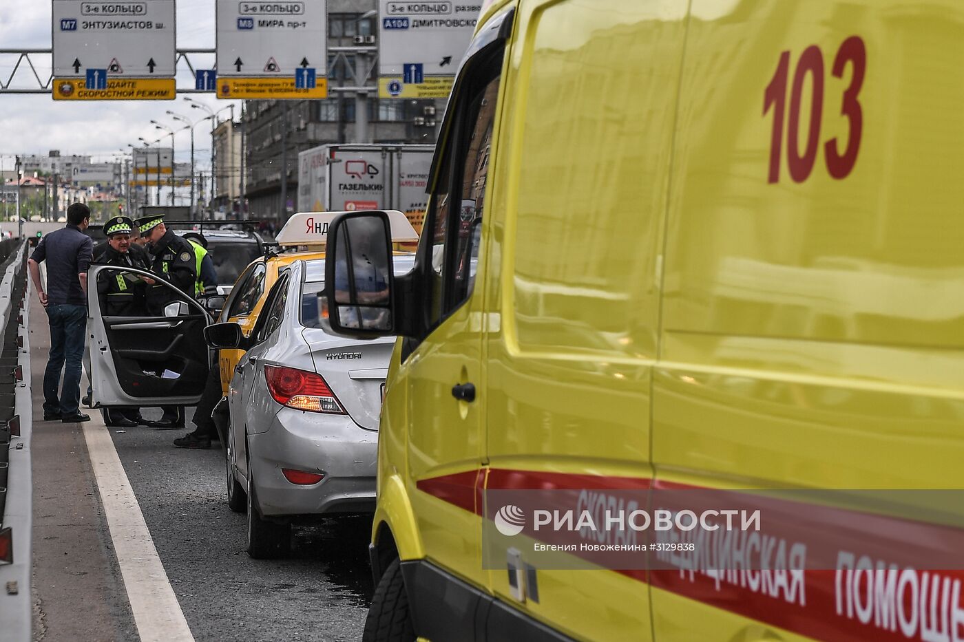 Работа экипажа дорожного патруля ЦОДД