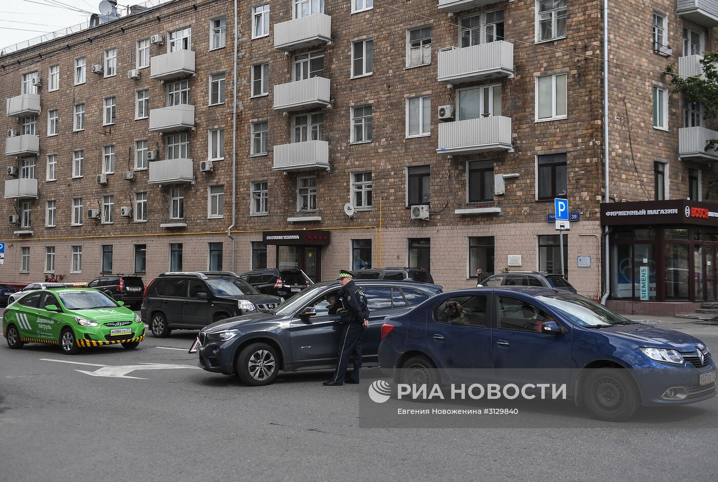 Работа экипажа дорожного патруля ЦОДД