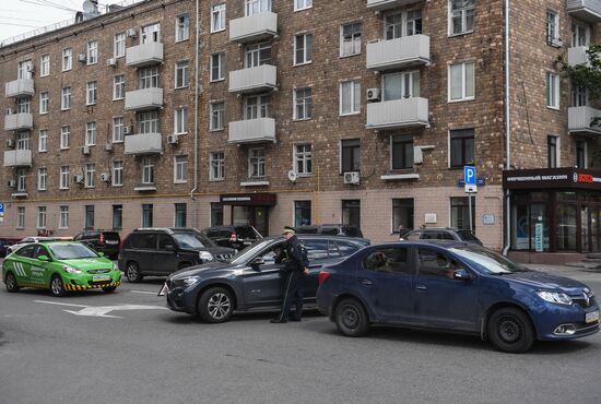 Работа экипажа дорожного патруля ЦОДД