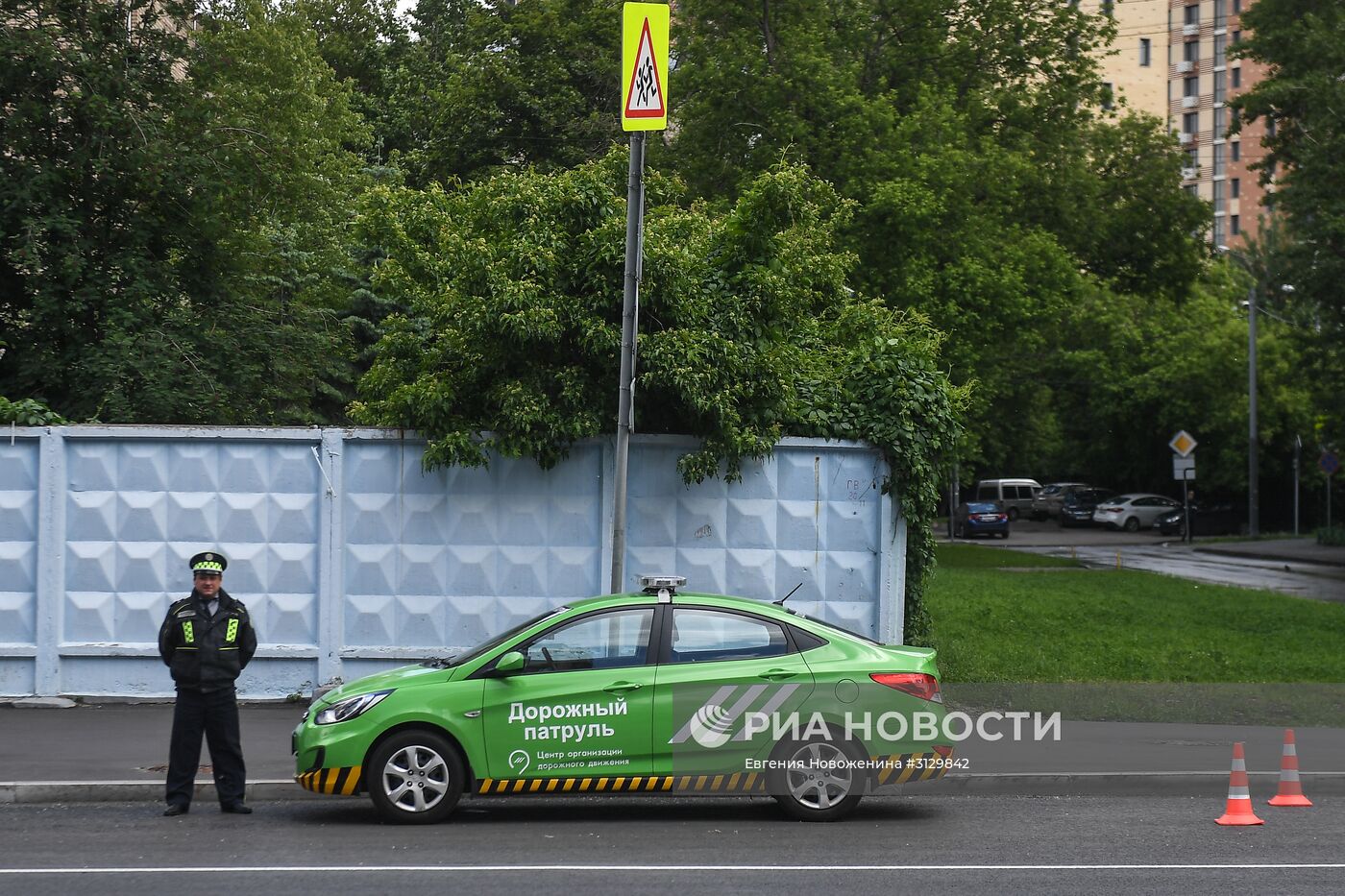 Работа экипажа дорожного патруля ЦОДД