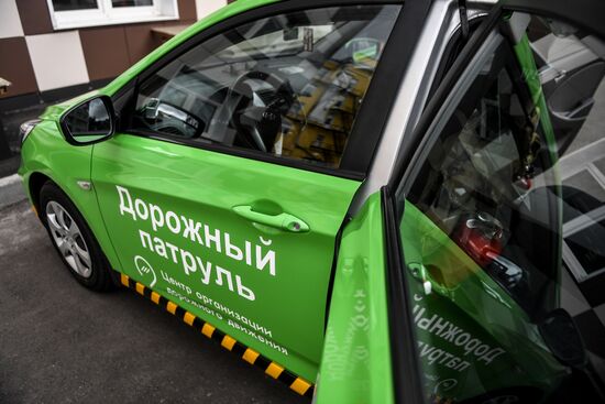 Работа экипажа дорожного патруля ЦОДД