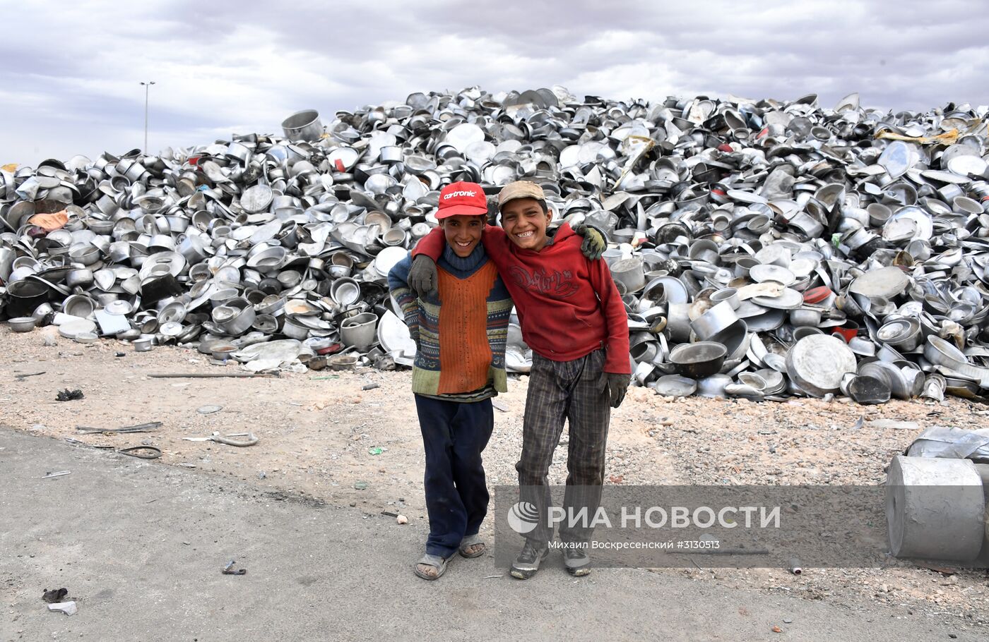 Частный завод по переработке меди и алюминия в пригороде Хомса