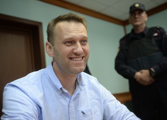 Рассмотрение жалобы на арест А. Навального в Мосгорсуде