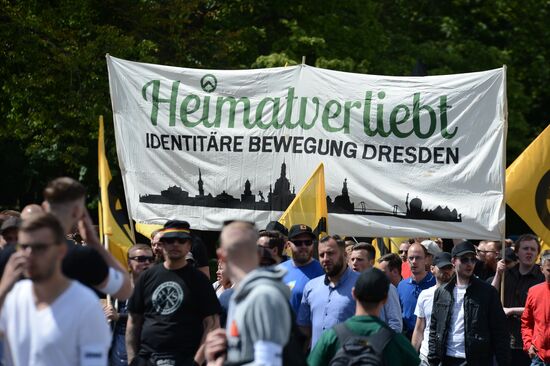 Акция против мигрантов в Берлине