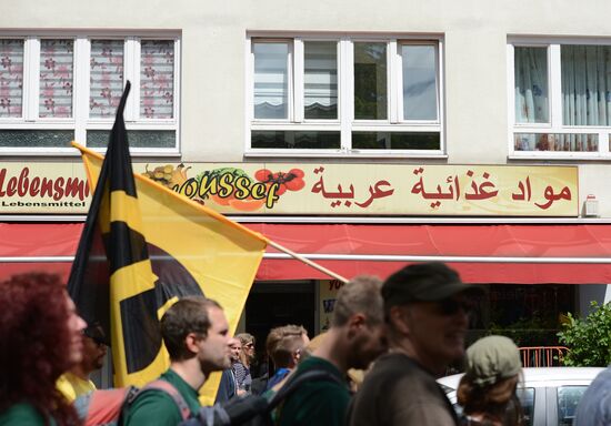Акция против мигрантов в Берлине