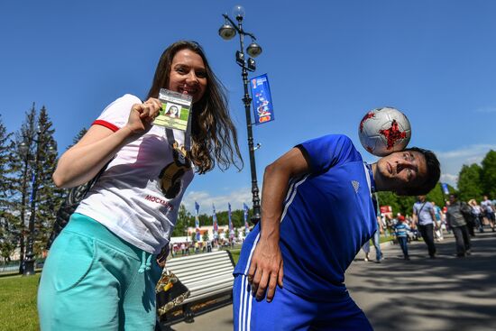 Стадион "Санкт-Петербург Арена" перед матчем-открытия Кубка конфедераций-2017