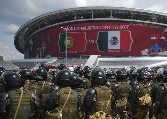 Стадион "Казань Арена" перед матчем Кубка конфедераций-2017 Португалия – Мексика
