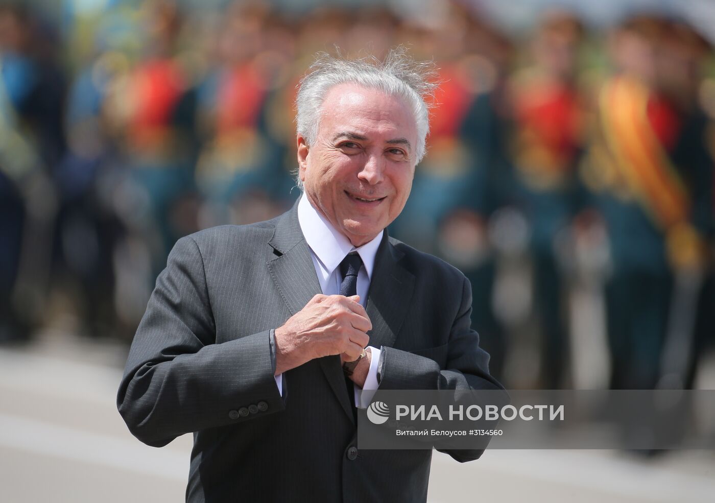 Прилет президента Республики Бразилия М. Темера в Москву