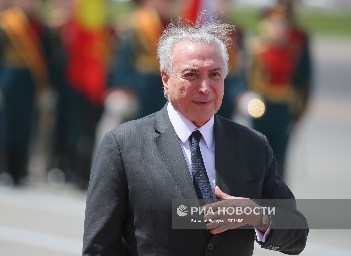 Прилет президента Республики Бразилия М. Темера в Москву