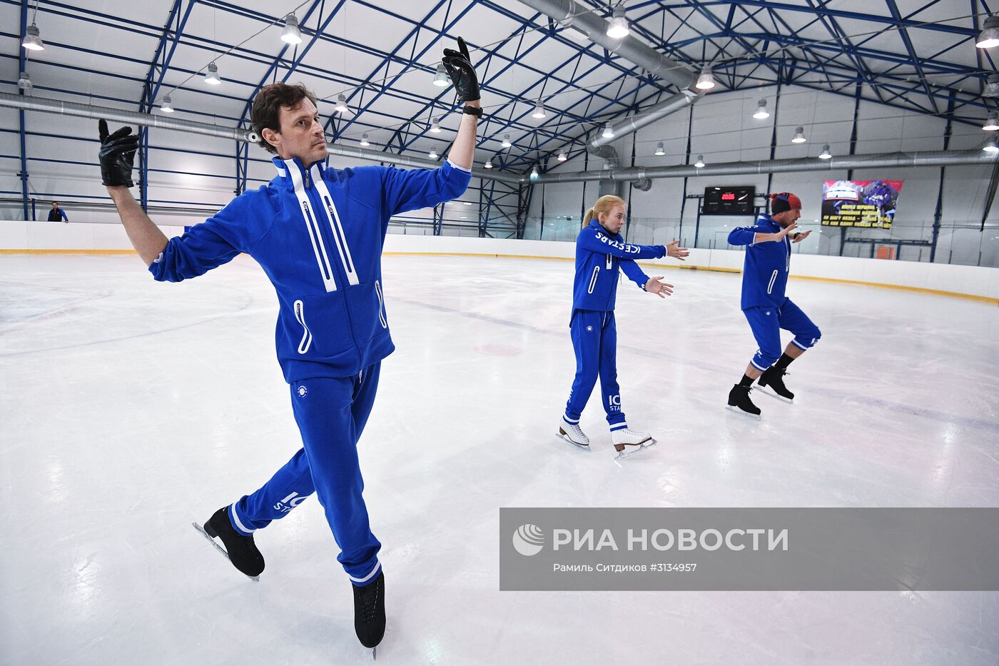 Репетиция ледового спектакля Ильи Авербуха "Ромео и Джульетта"