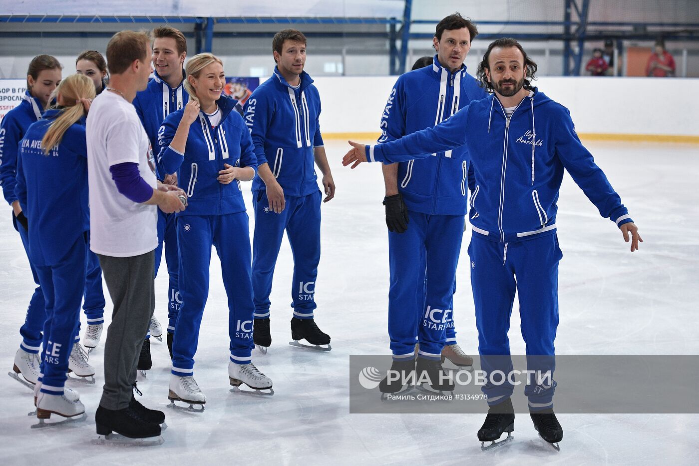 Репетиция ледового спектакля Ильи Авербуха "Ромео и Джульетта"