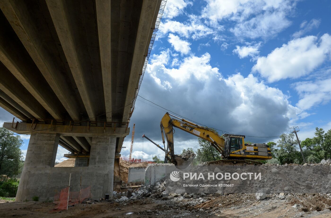 Строительство пятого пускового комплекса ЦКАД