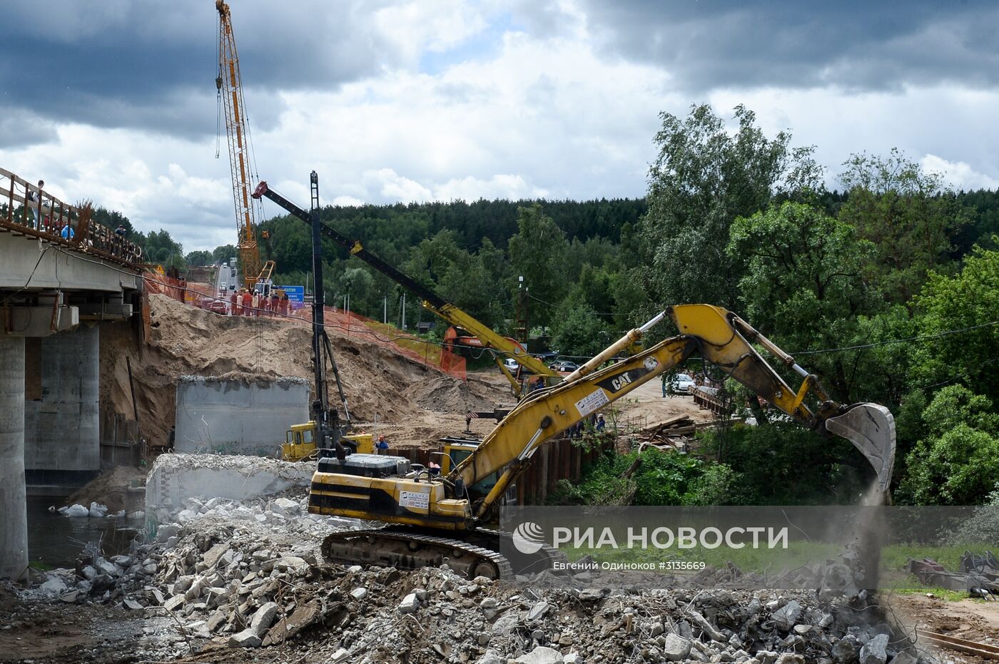 Строительство пятого пускового комплекса ЦКАД