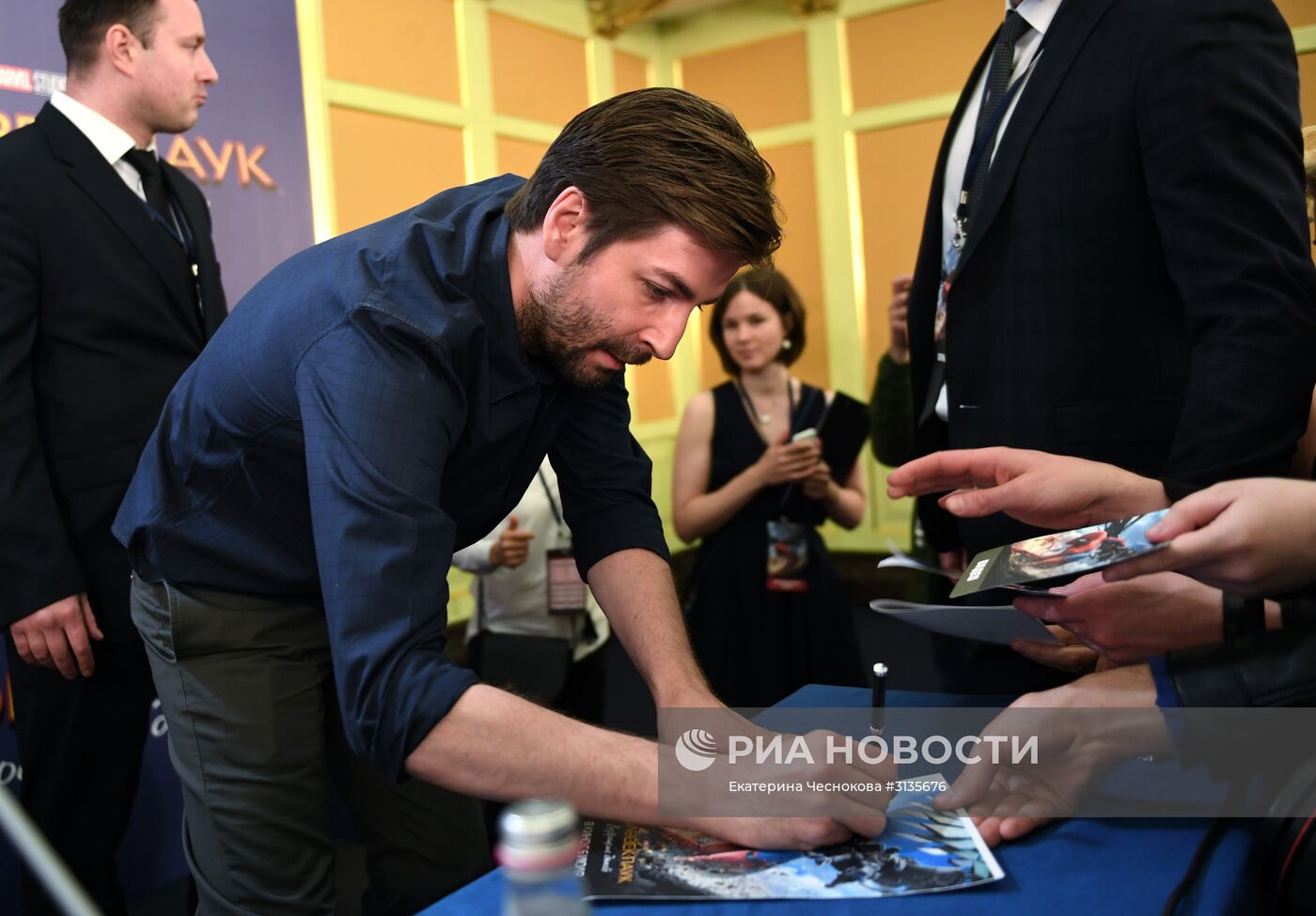 П/к создателей и актеров фильма "Человек - Паук: возвращение домой"