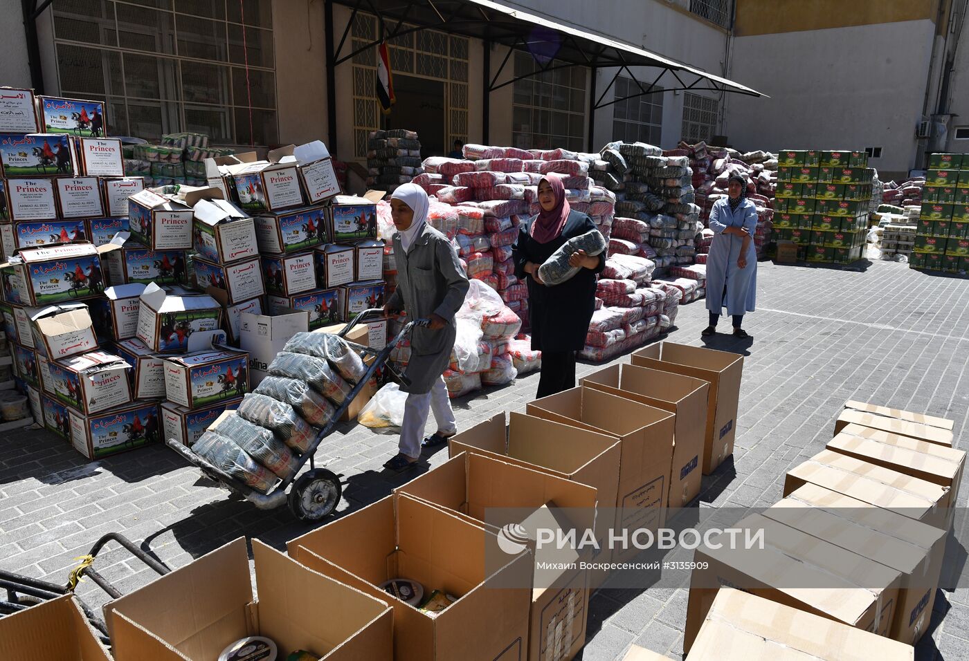 Гуманитарная помощь от фонда имени Ахмата Кадырова доставлена в Дамаск