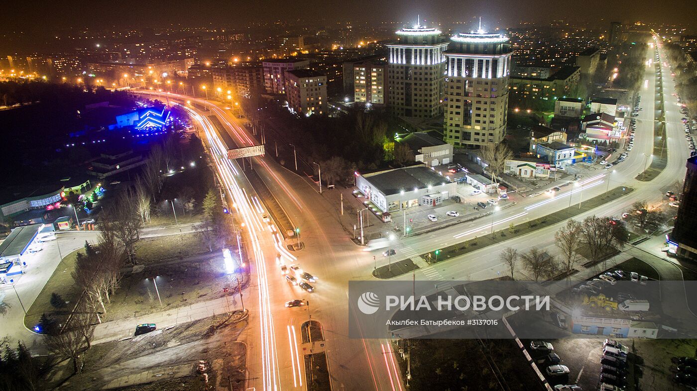 Ночной Бишкек