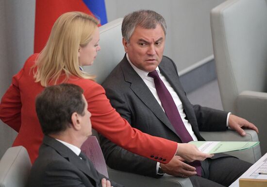 Пленарное заседание Госдумы РФ