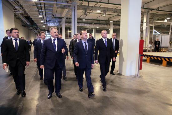 Премьер-министр РФ Д. Медведев посетил международный аэропорт "Шереметьево"
