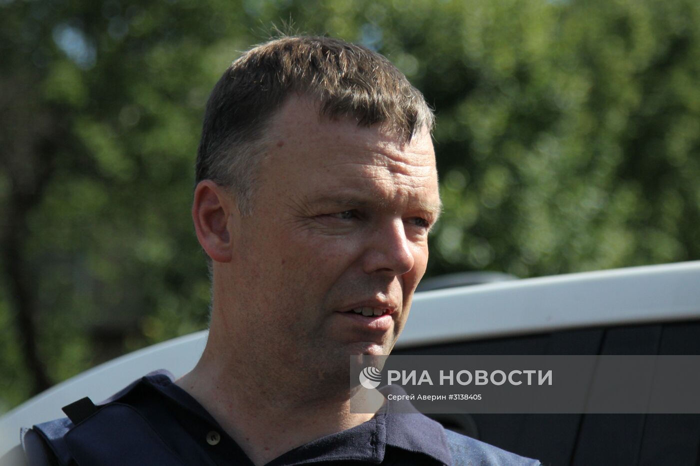 Первый замглавы СММ ОБСЕ на Украине А. Хуг посетил г. Ясиноватая в Донецкой области