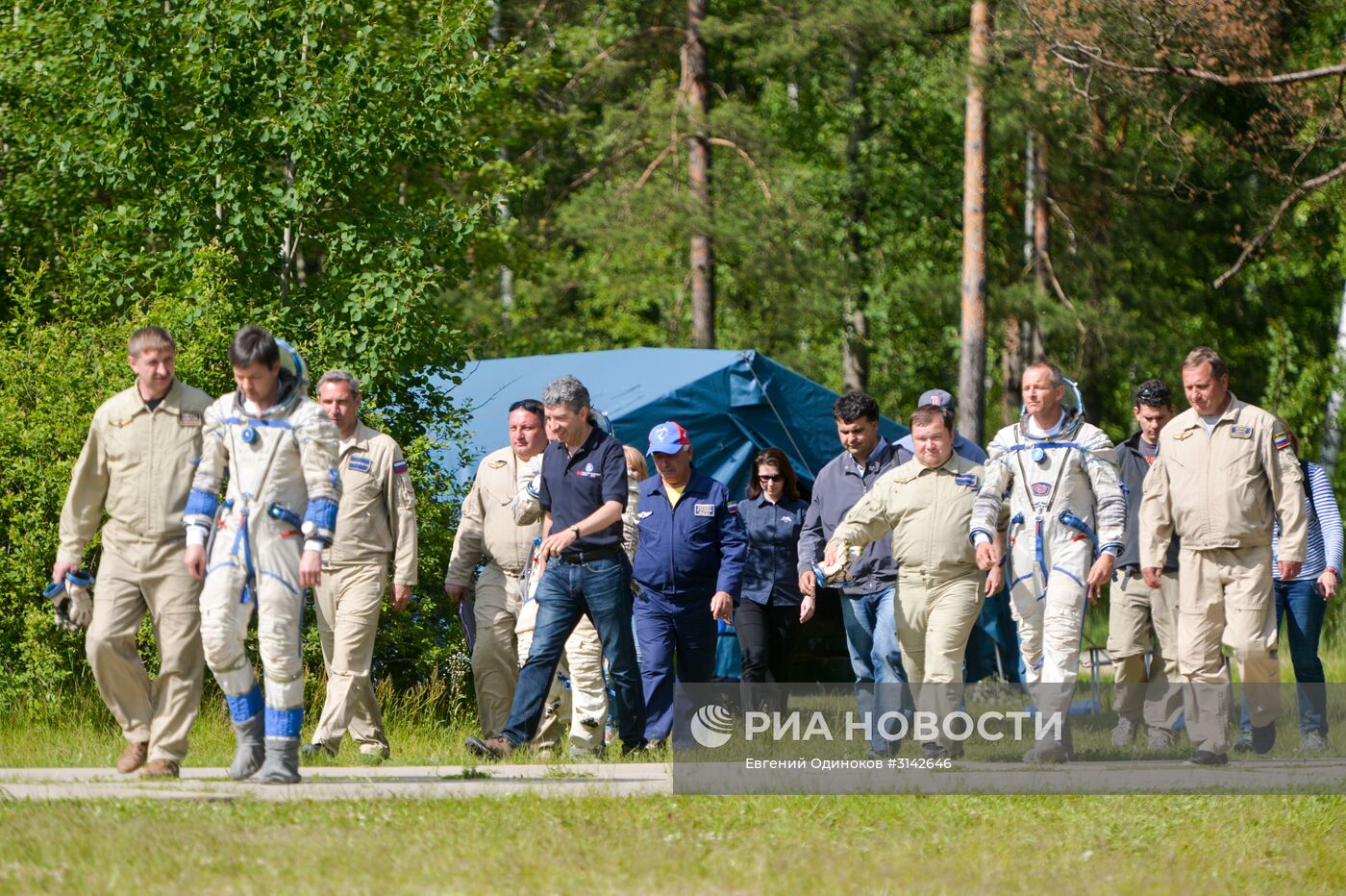 Тренировка по "водному выживанию" экипажа Международной космической станции