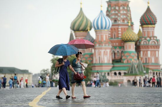 Дождь в Москве