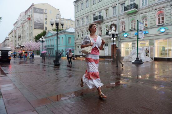 Дождь в Москве