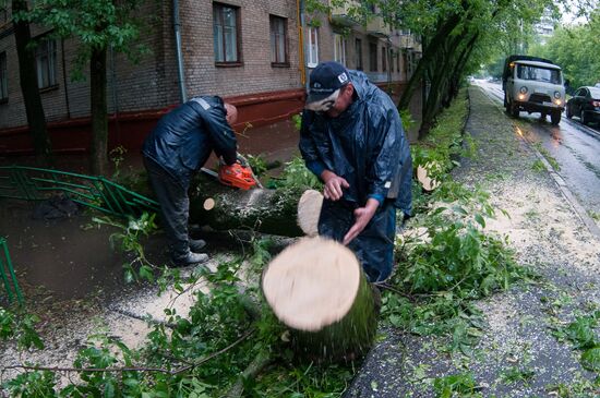 Дождь в Москве