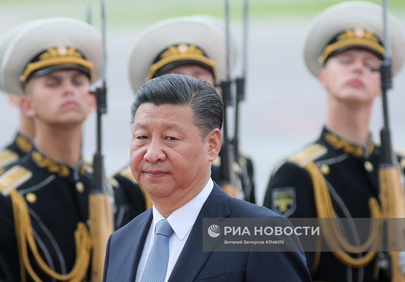 Прилет председателя Китайской Народной Республики Си Цзиньпина в Москву