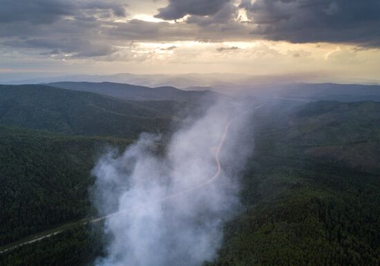 Лесные пожары в Бурятии