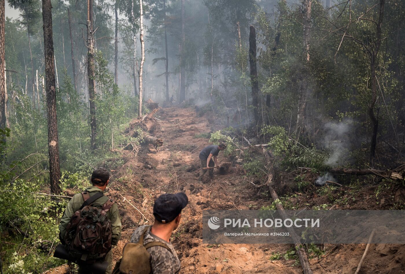 Лесные пожары в Бурятии
