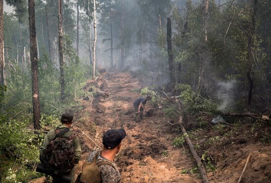 Лесные пожары в Бурятии