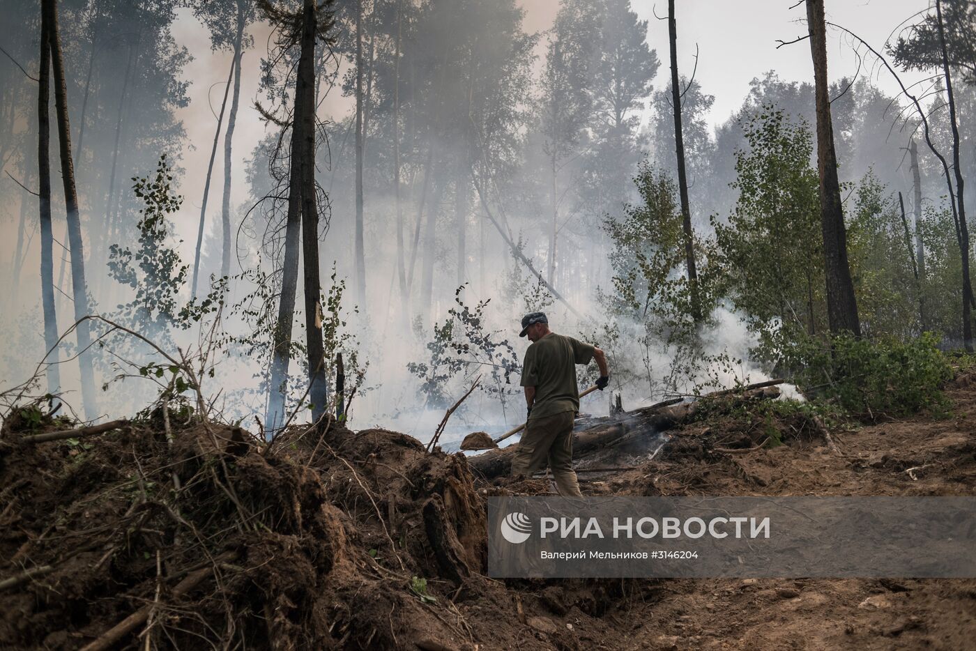 Лесные пожары в Бурятии