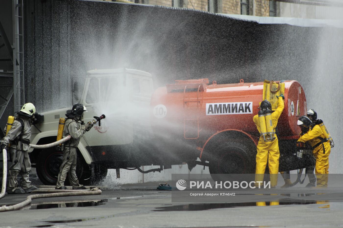 Учения МЧС в Донецке