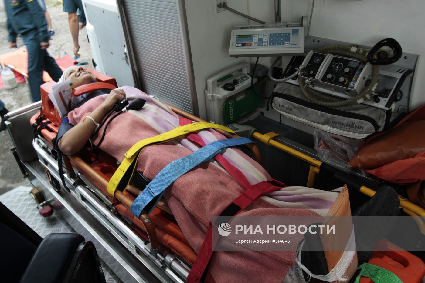 Учения МЧС в Донецке