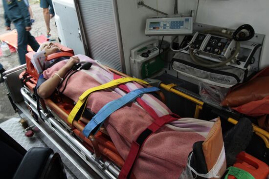 Учения МЧС в Донецке