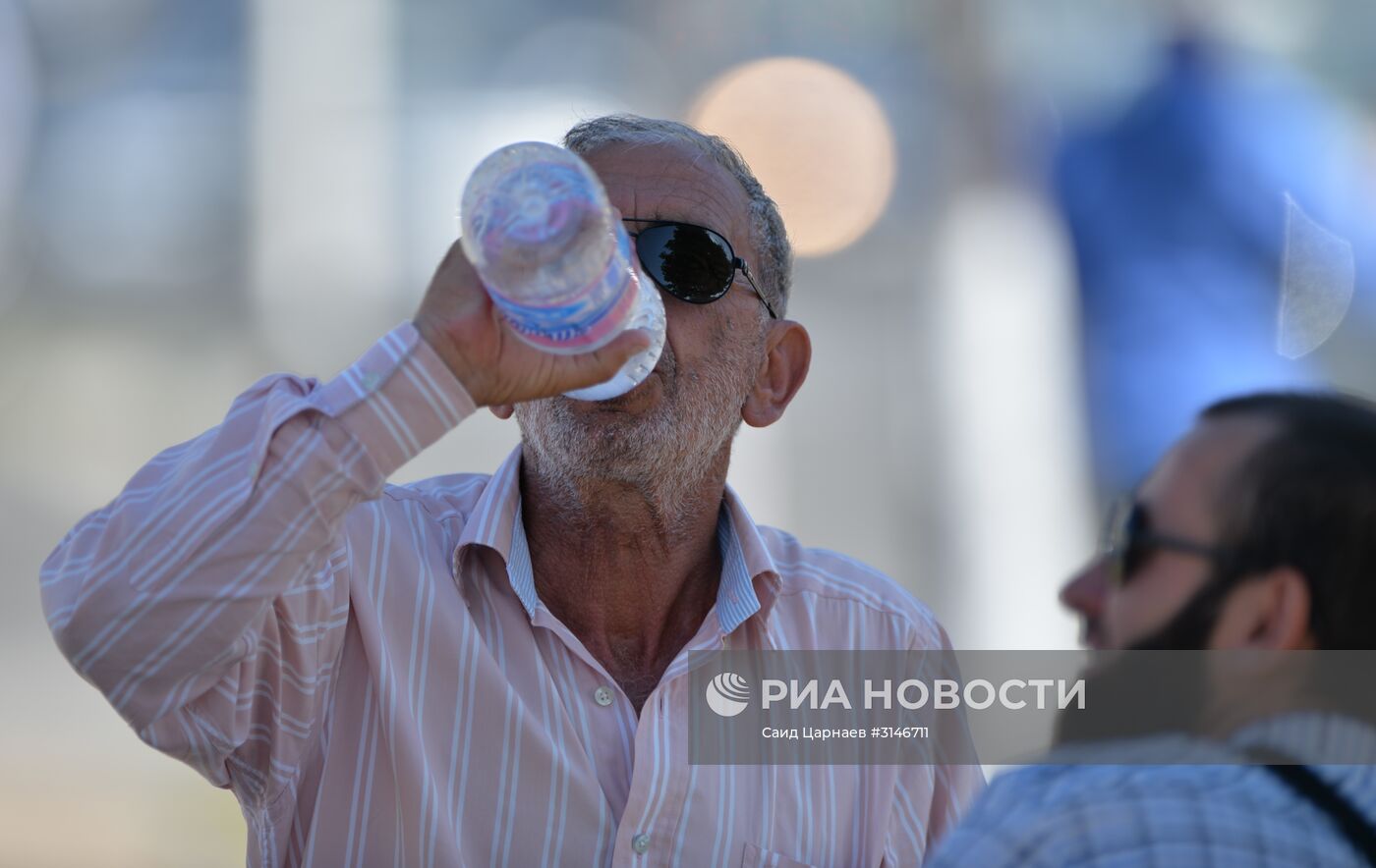 Жаркая погода в Грозном