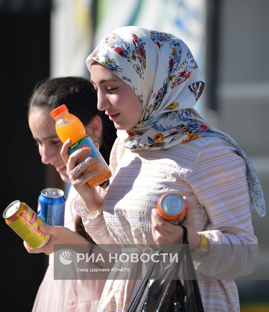 Жаркая погода в Грозном