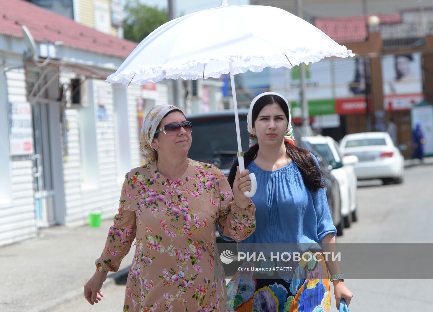 Жаркая погода в Грозном