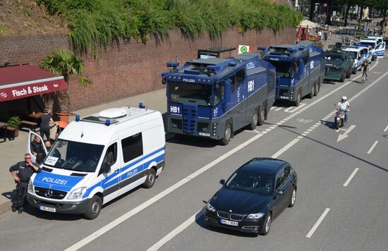 Усиление мер безопасности в Гамбурге накануне саммита G20