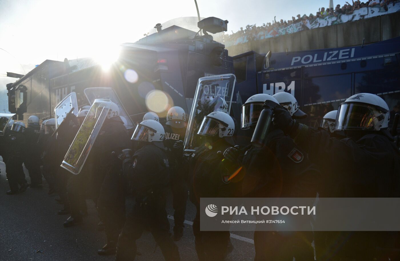 Акции протеста в Гамбурге