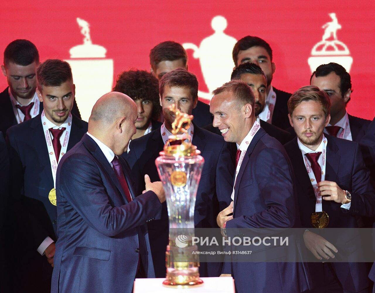 Чествование ФК "Спартак" - чемпиона России по футболу