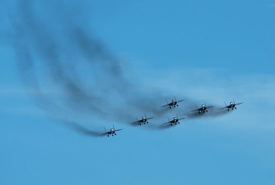 Празднование 105-летия Воздушно-космических сил РФ в Санкт-Петербурге