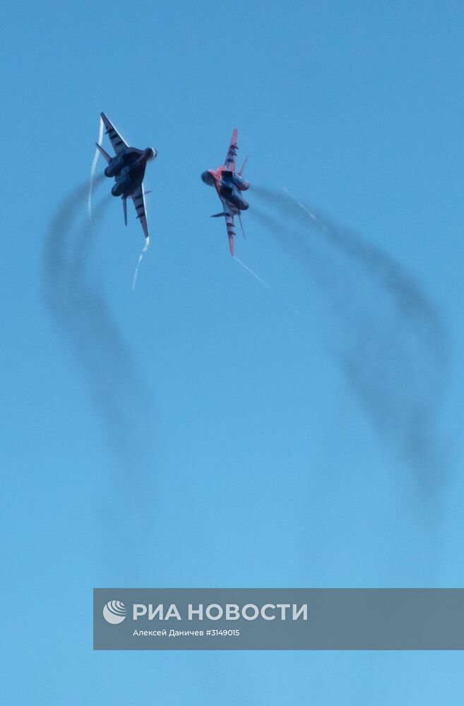 Празднование 105-летия Воздушно-космических сил РФ в Санкт-Петербурге