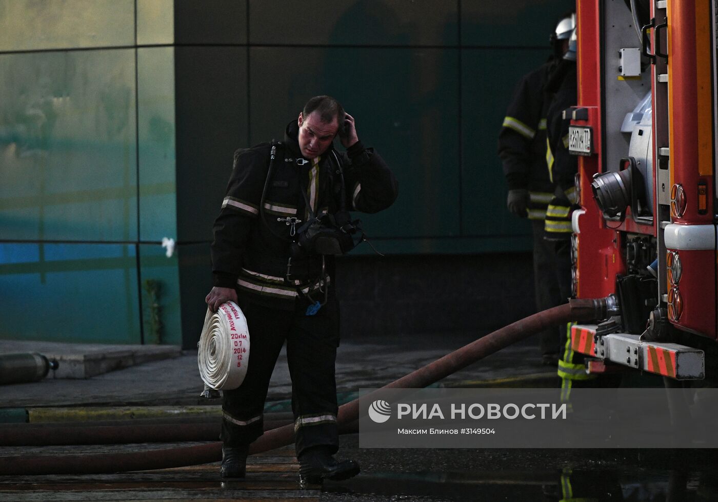 Пожар в ТЦ "РИО" в Москве