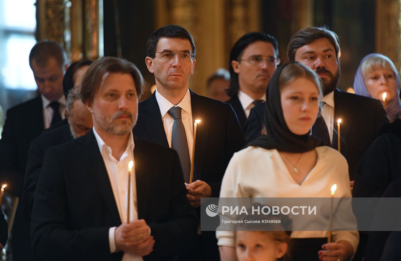 Отпевание художника Ильи Глазунова в Елоховском соборе