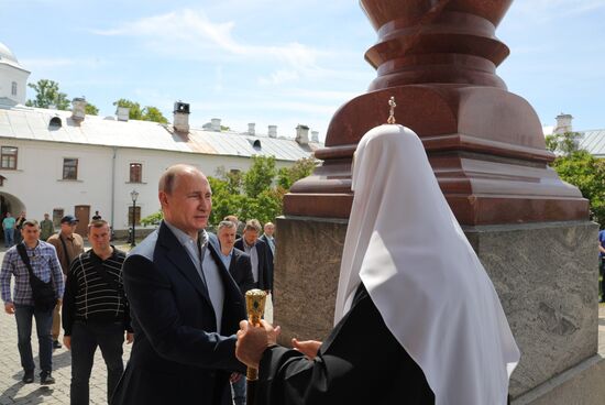 Рабочая поездка президента РФ В. Путина в Республику Карелия (Валаам)