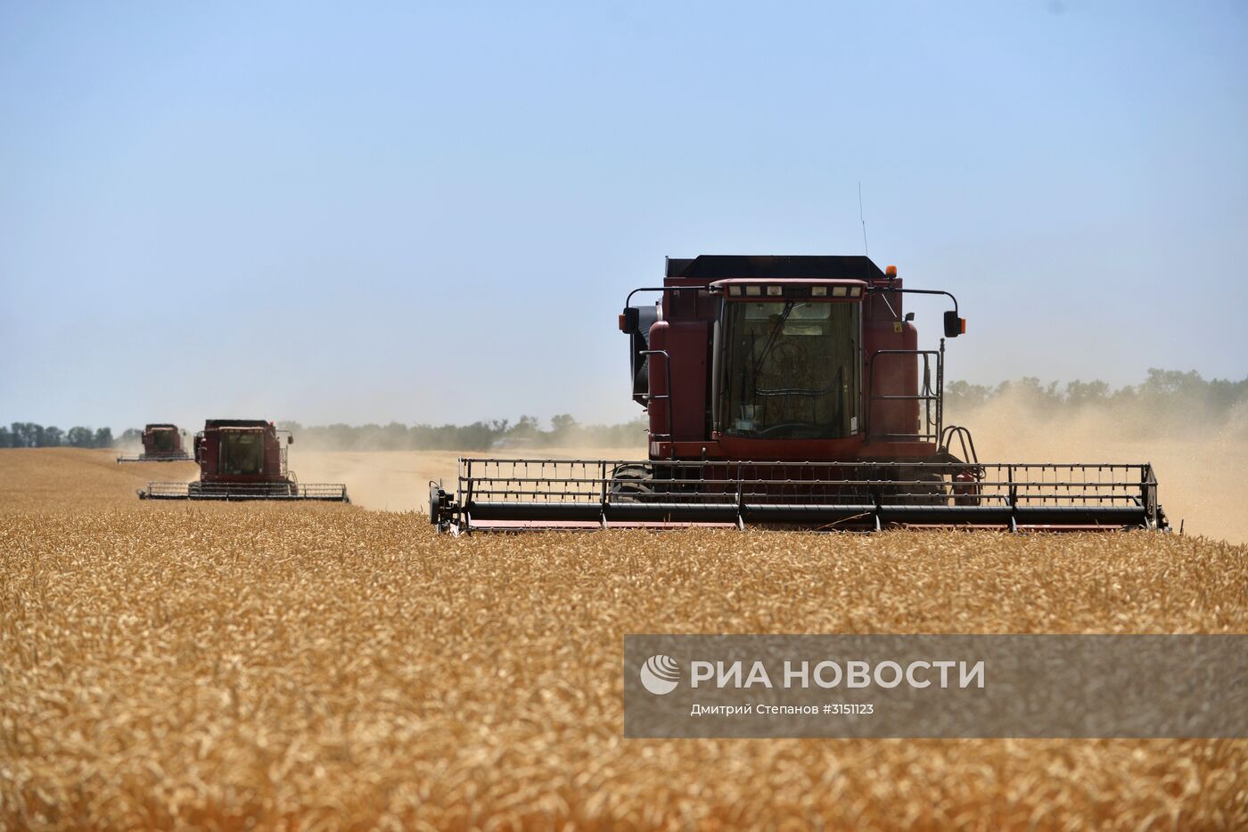 Уборка зерновых в Ставропольском крае