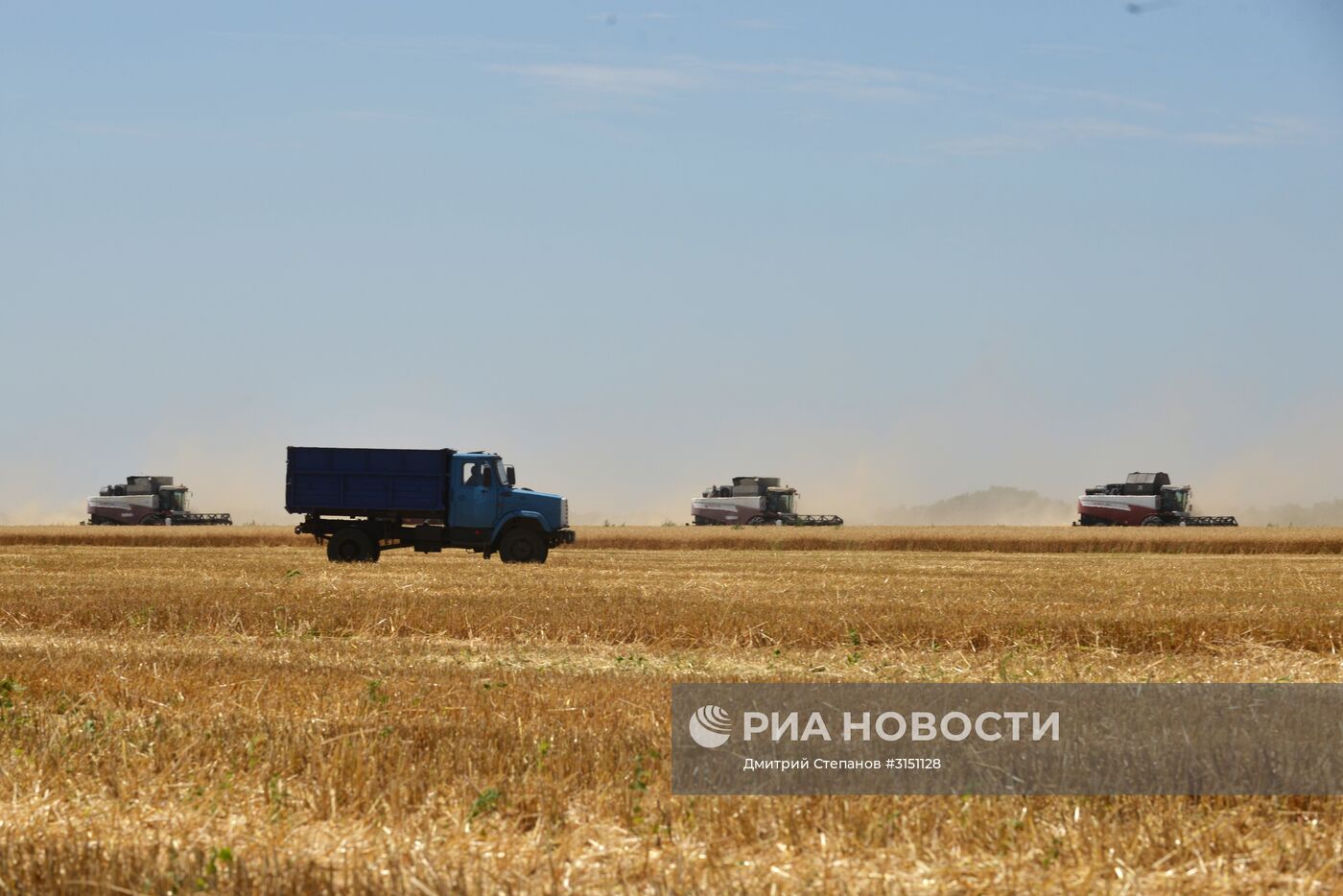 Уборка зерновых в Ставропольском крае