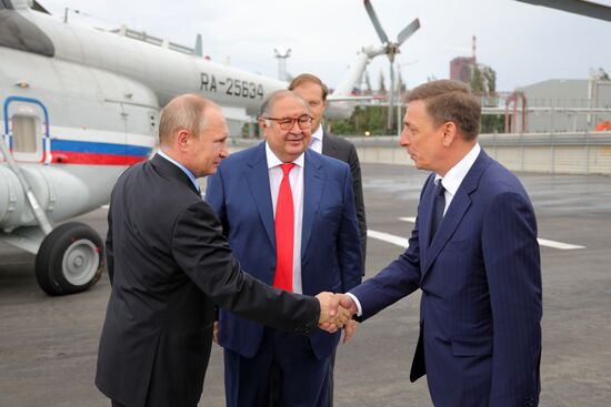 Рабочая поездка президента РФ В. Путина в Белгородскую область