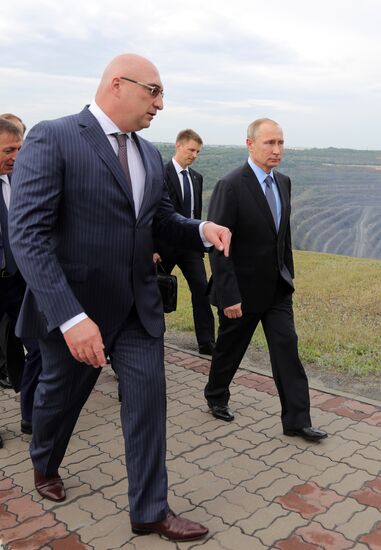 Рабочая поездка президента РФ В. Путина в Белгородскую область